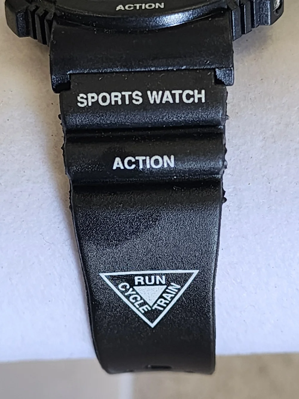 Vintage Black Digital Sports Watch Animated Multi Sport Display Retro Quartz